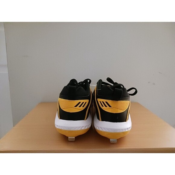Adidas Icon 6 Bounce Mens Metal Baseball Cleats Yellow Black FV 9346 Size 13.5 - Picture 3 of 4